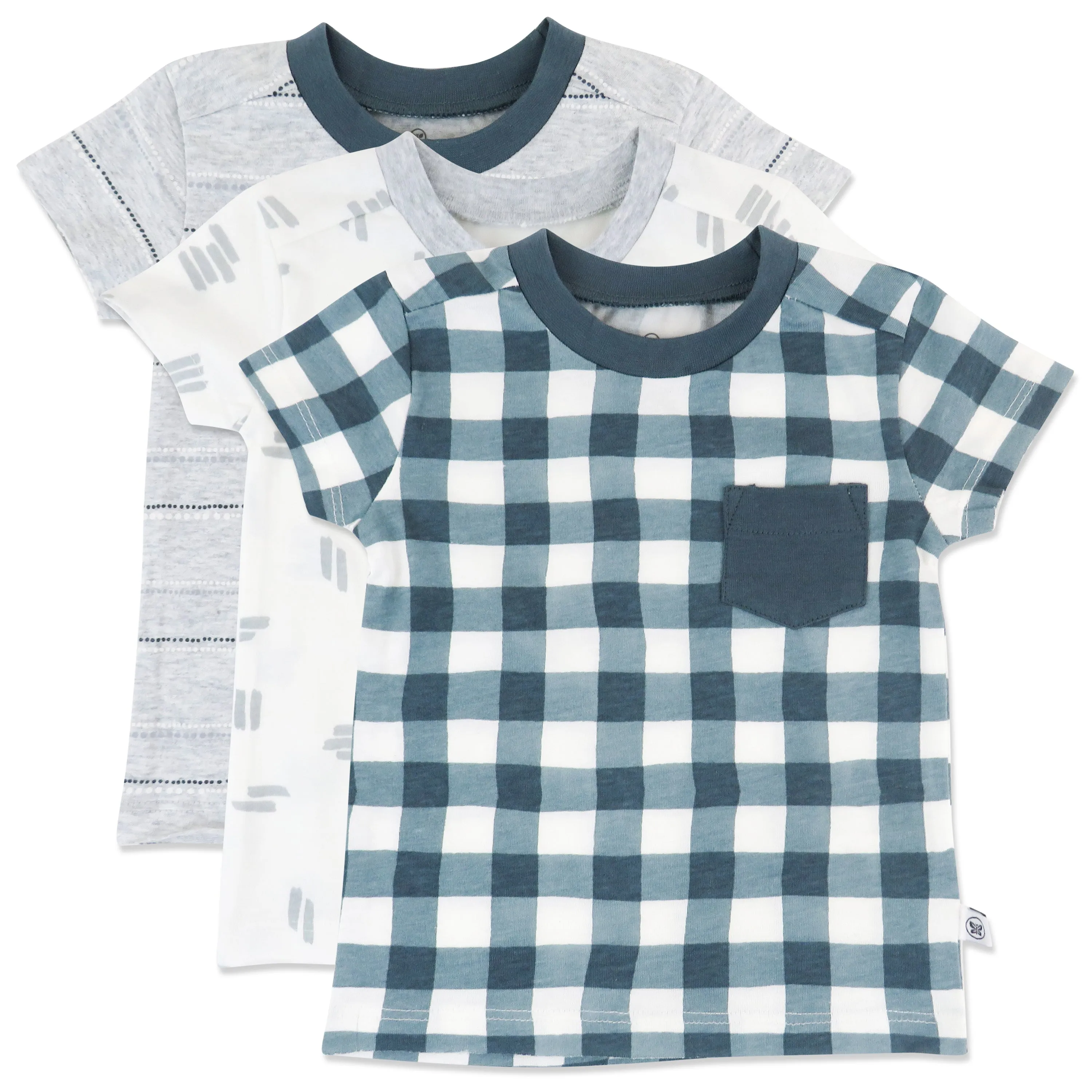 3-Pack Organic Cotton Pocket T-Shirts