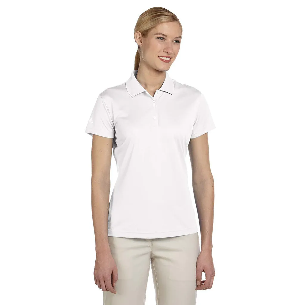 adidas Golf Women's ClimaLite White S/S Basic Polo