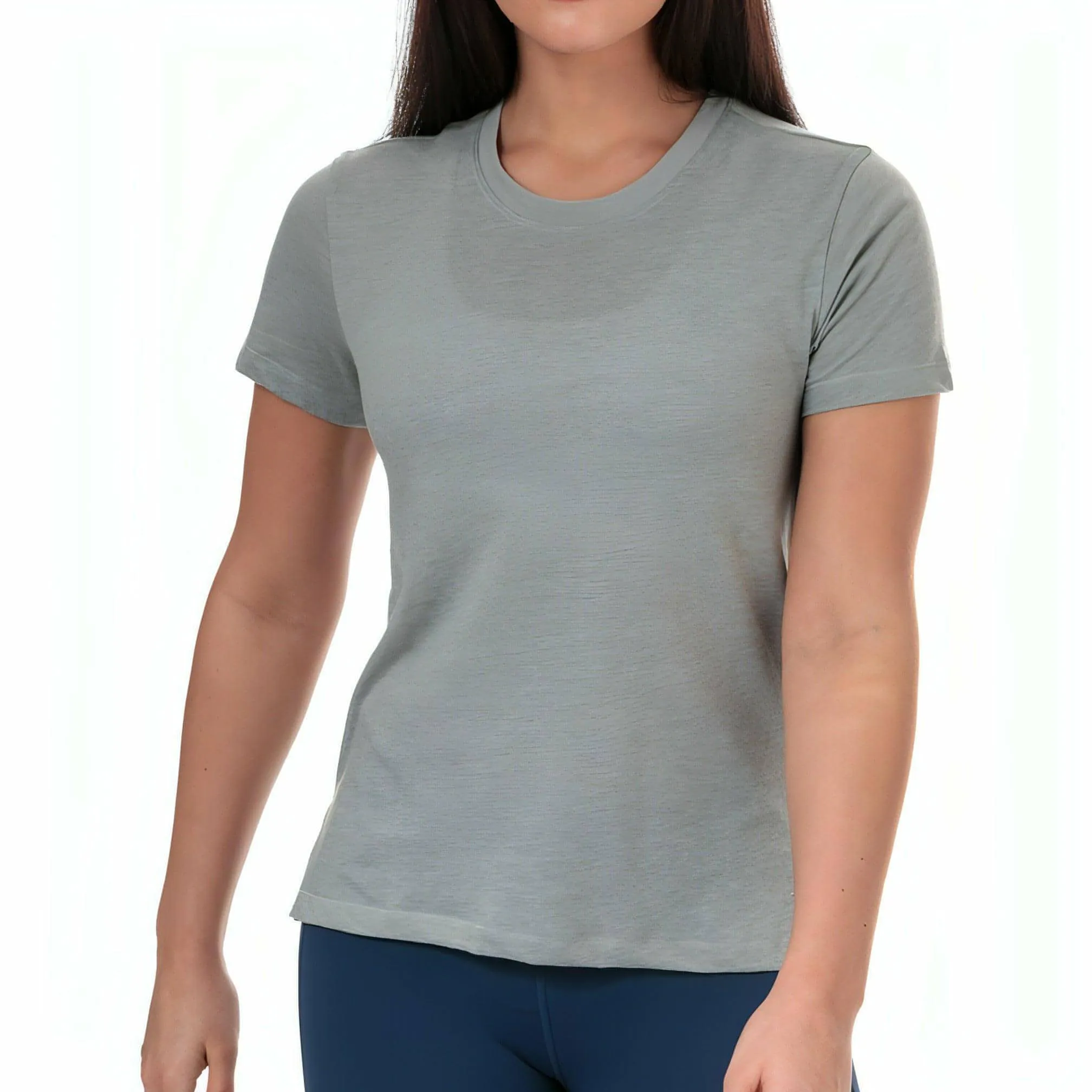 adidas Logo Go To Short Sleeve Womens Training Top - Grey