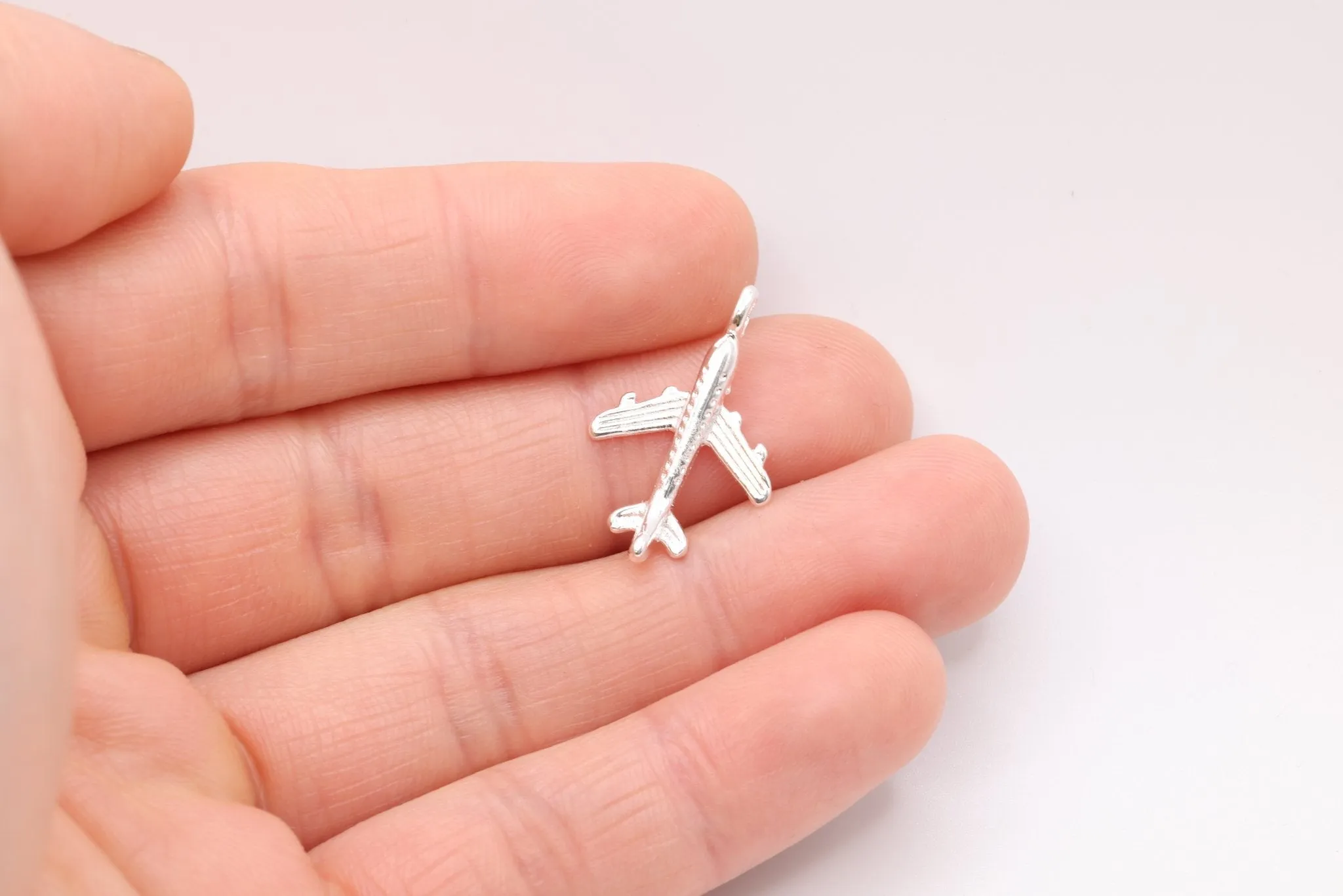 Airplane Charm, 925 Sterling Silver, 622