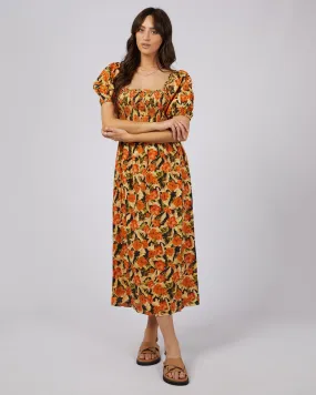 All About Eve Margot Floral Shirred Dress - Print