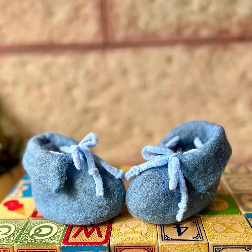 All Natural Hand Felted Baby Slippers from Bethlehem