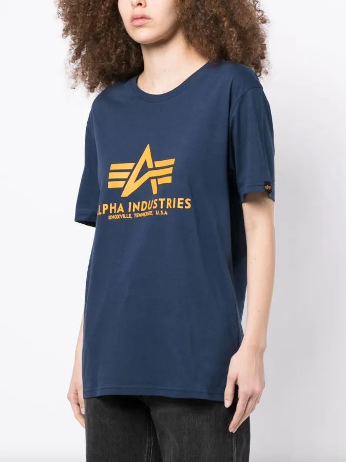 Alpha Industries logo-print detail t-shirt