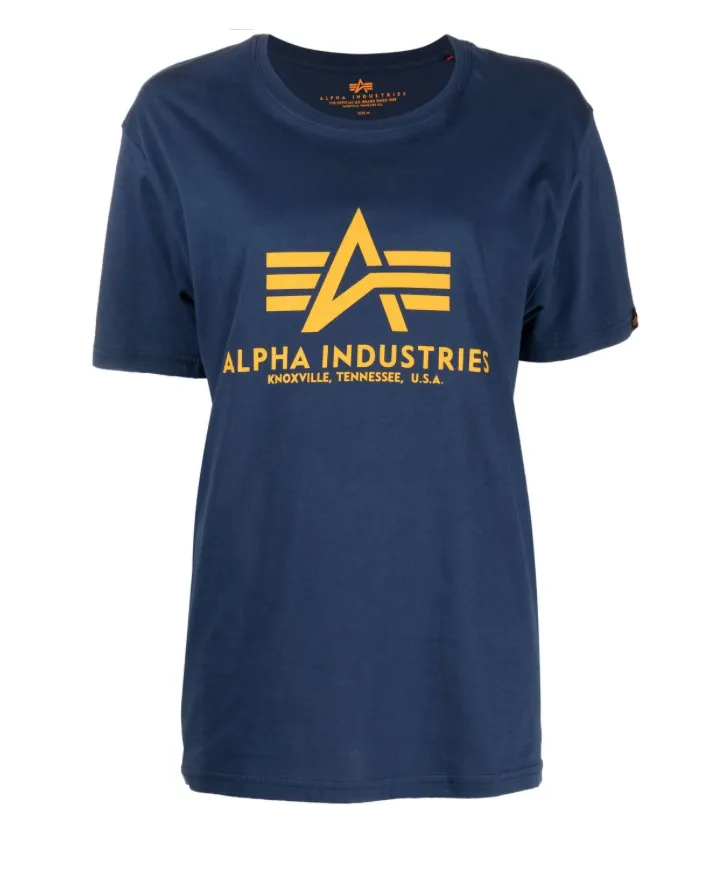 Alpha Industries logo-print detail t-shirt