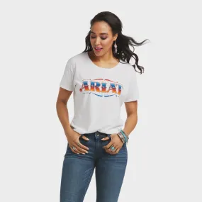 Ariat Womens Ariat Wordmark Tee White