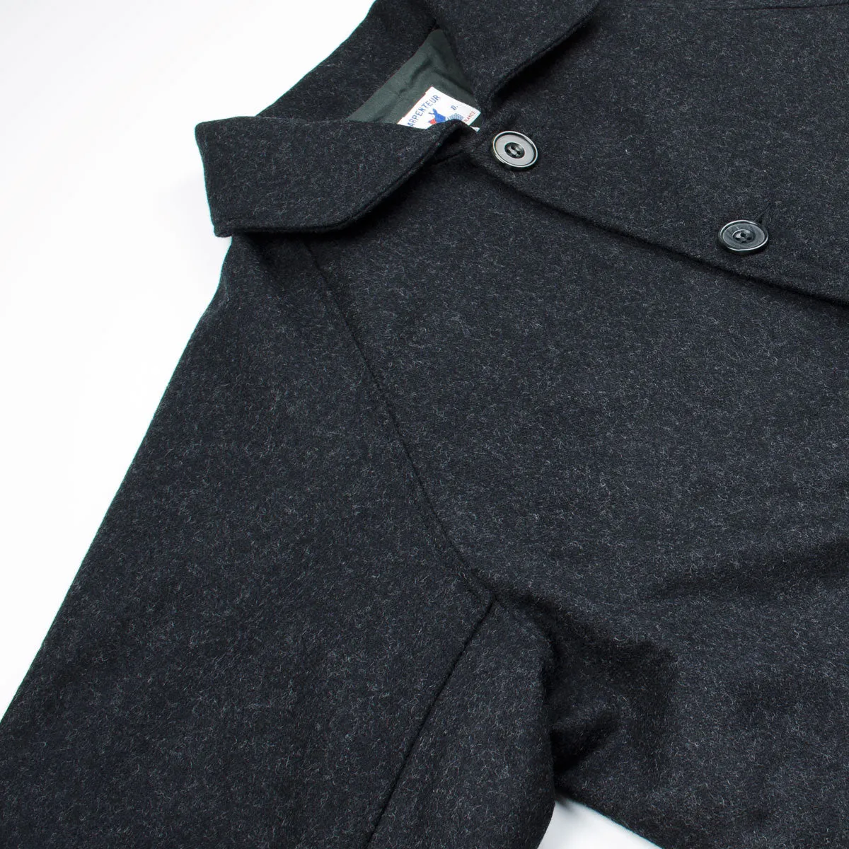 Arpenteur - Utile Melton Wool Coat - Charcoal