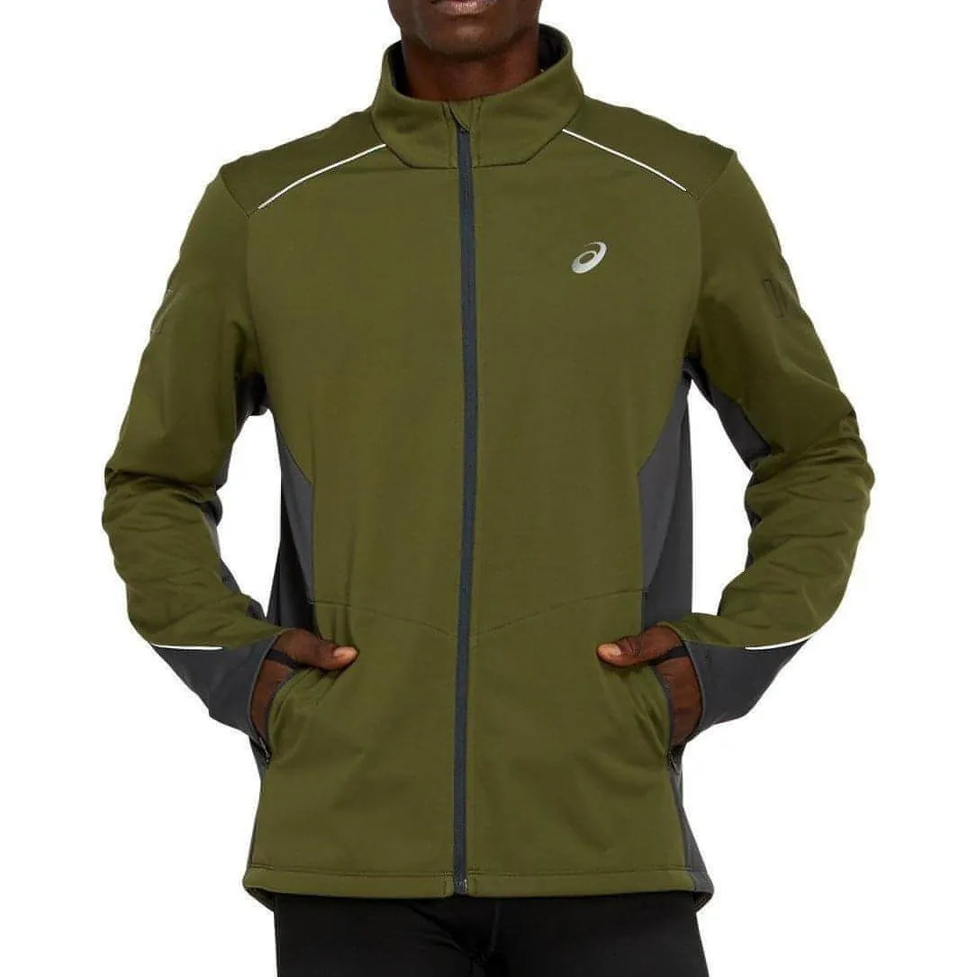 Asics Lite-Show Winter Mens Running Jacket - Green