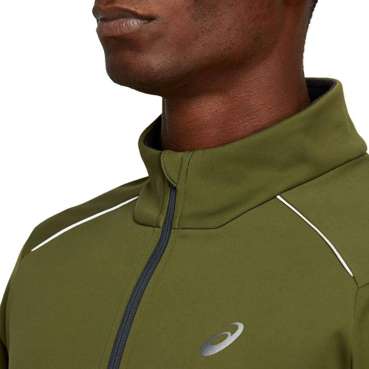 Asics Lite-Show Winter Mens Running Jacket - Green