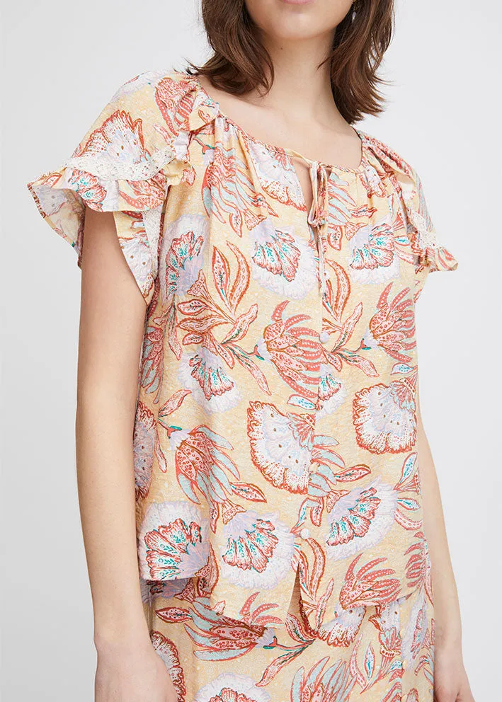 Atelier Rêve Lamore Bluse - Big Summer Flowers