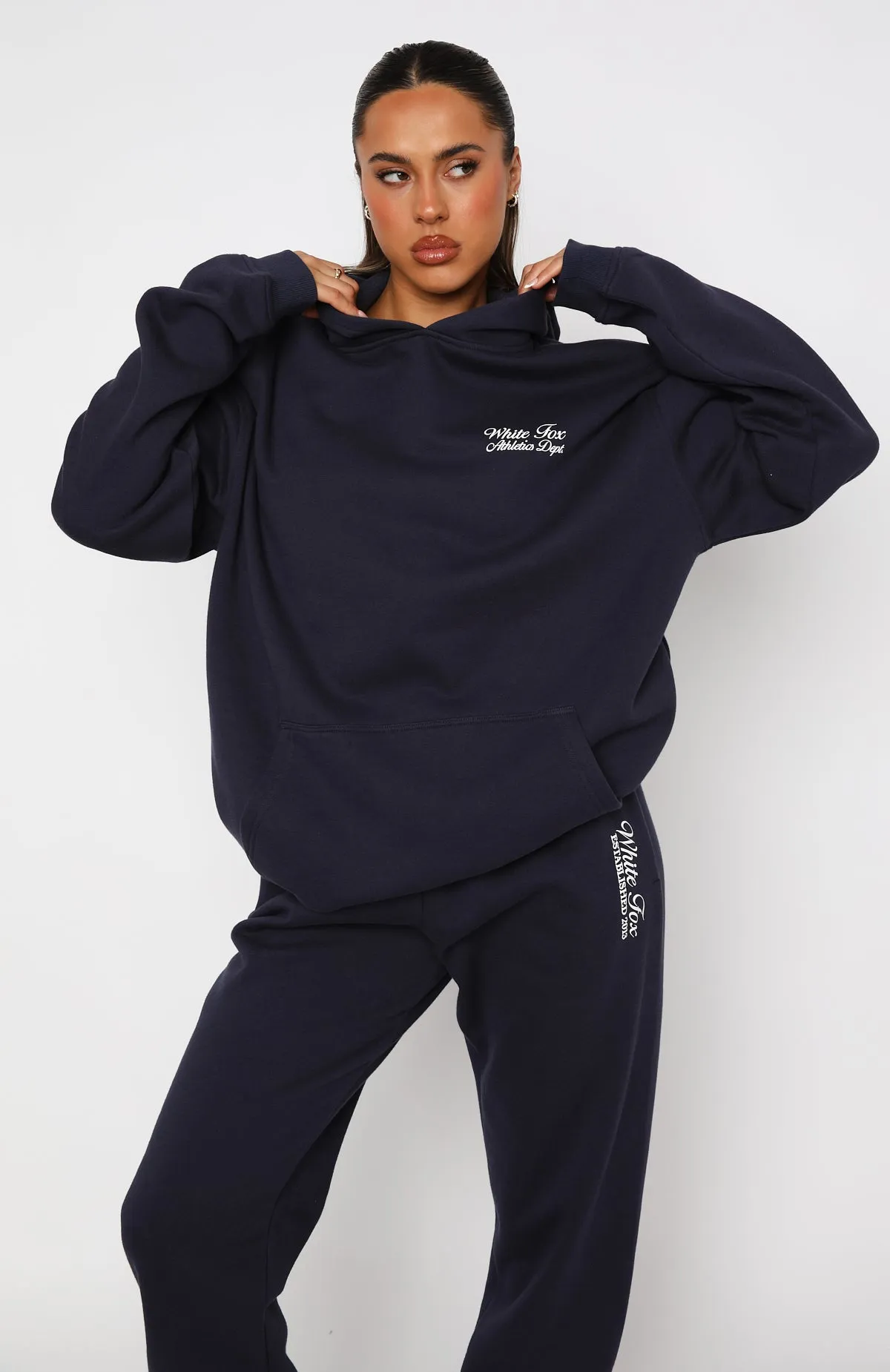 Athletics Department Oversized Hoodie Navy