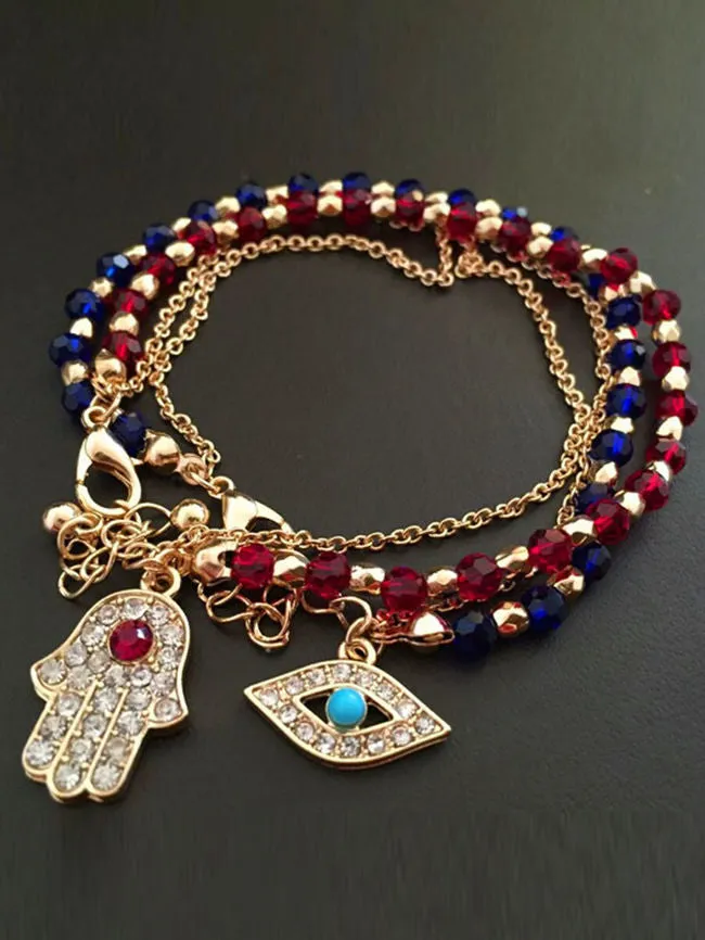 Beatiful Hamesh Hand Pendant Bracelet