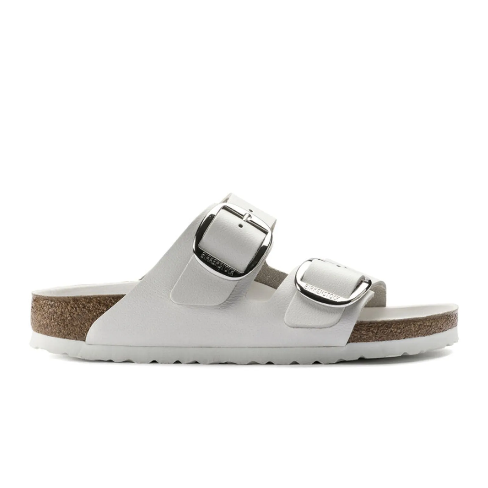 Birkenstock Arizona Big Buckle Slide Sandal (Women) - White Smooth Leather