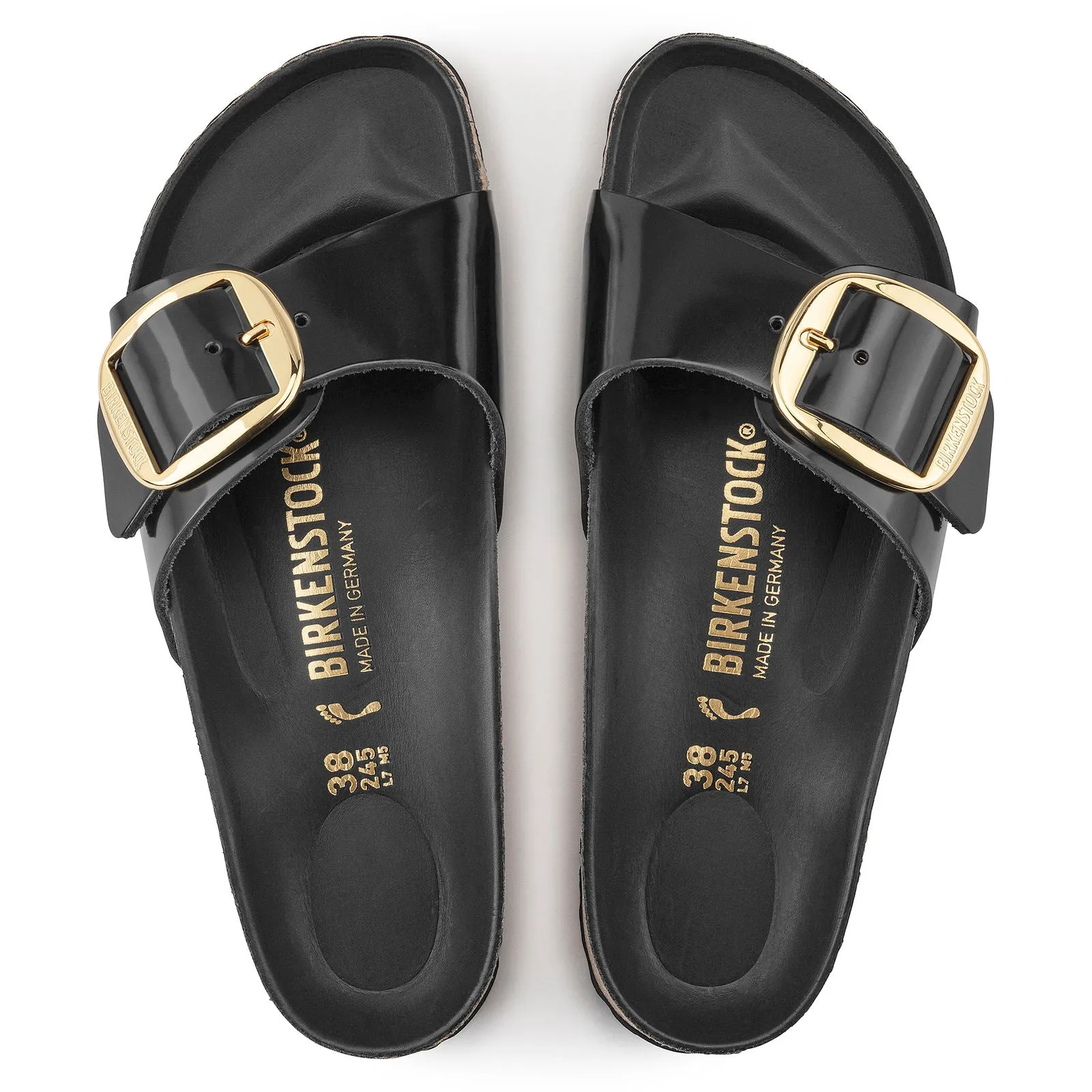 Birkenstock Madrid Big Buckle - High Shine Leather