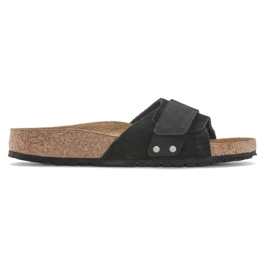 BIRKENSTOCK Women's Oita Suede Leather (Black - Narrow Fit)