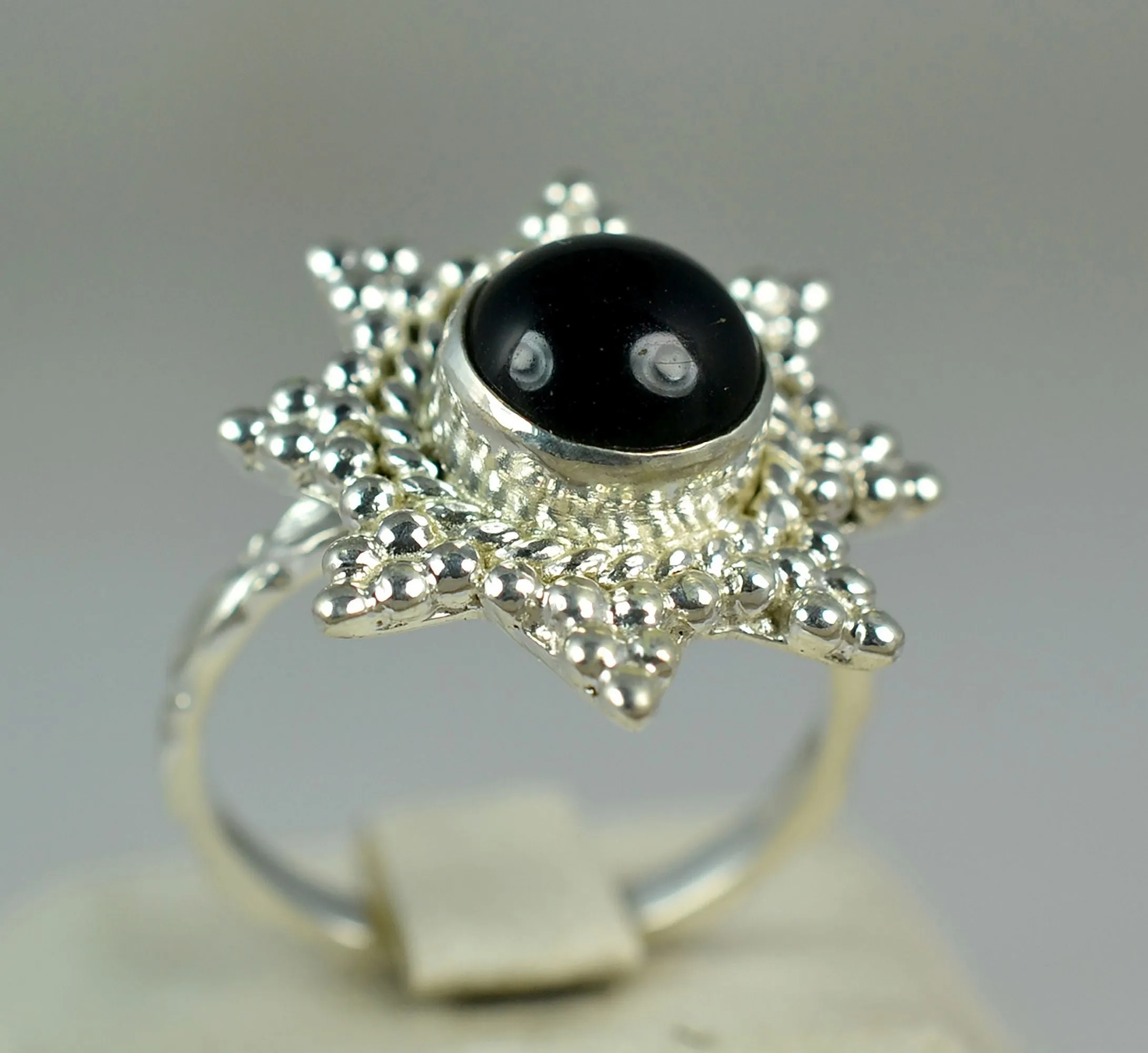 Black Onyx Silver Ring 925 Solid Sterling Silver Handmade Jewelry