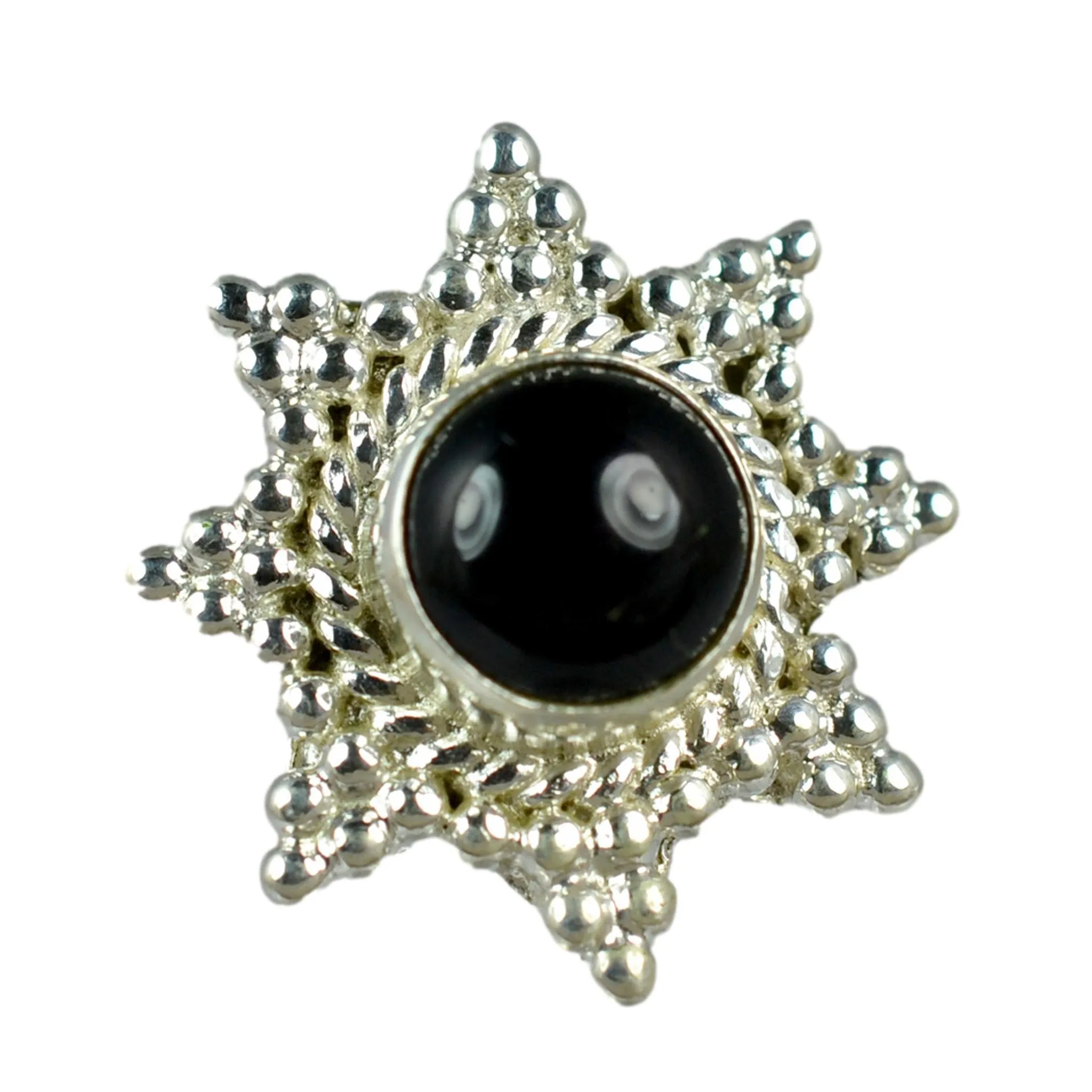 Black Onyx Silver Ring 925 Solid Sterling Silver Handmade Jewelry