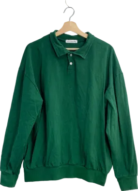 Blow Your Mind Green Polo Sweatshirt UK L