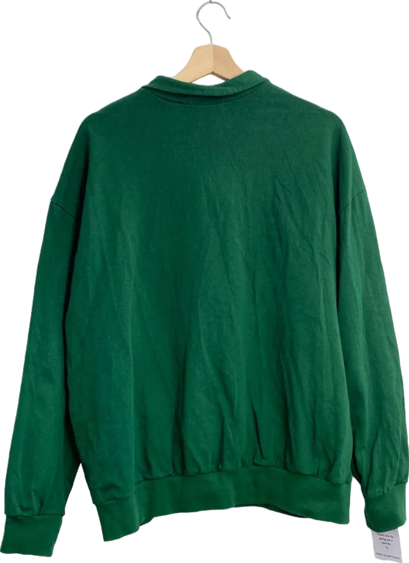 Blow Your Mind Green Polo Sweatshirt UK L