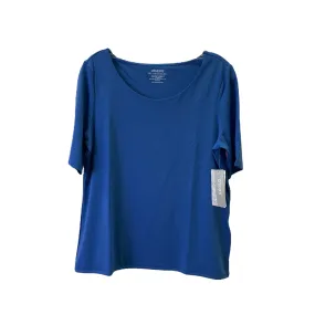 Blue Top Short Sleeve Basic By Chicos, Size: M