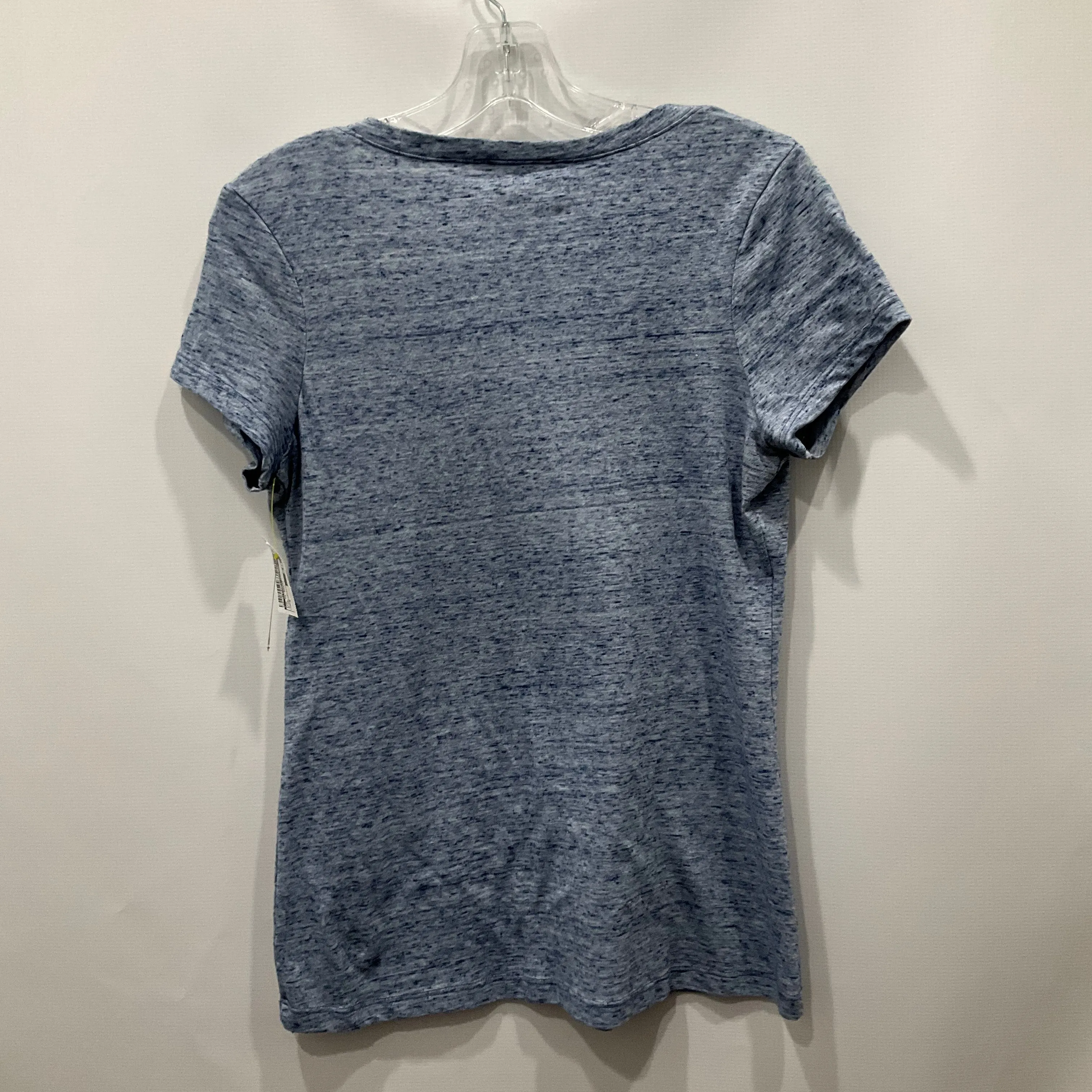 Blue Top Short Sleeve Basic T university, Size M