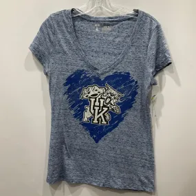 Blue Top Short Sleeve Basic T university, Size M