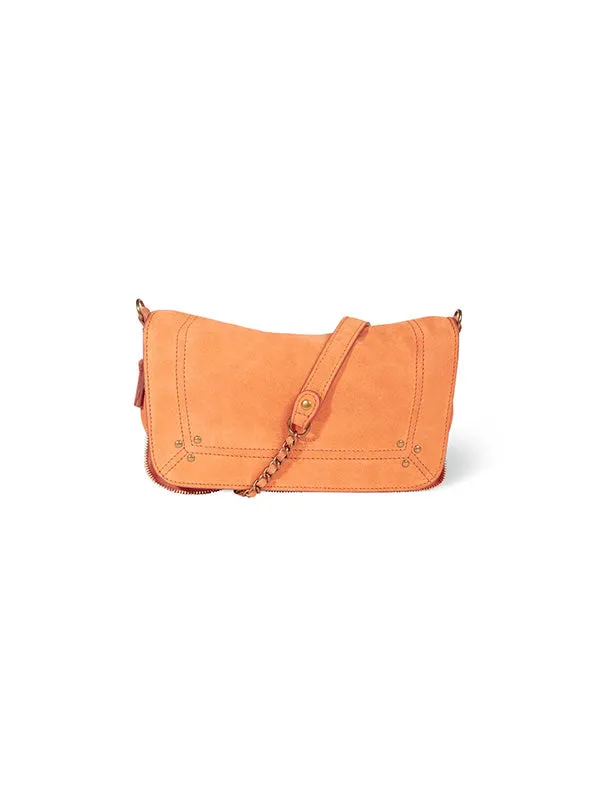 Bobi Small in Corail Split Suede