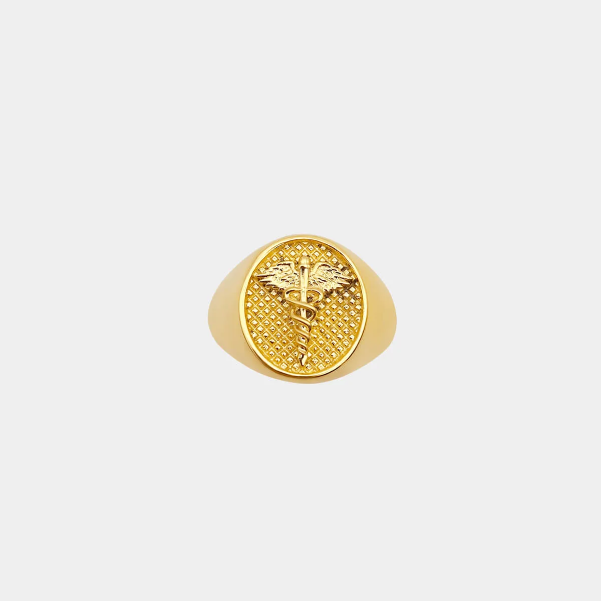 Caduceus Ring - Gold