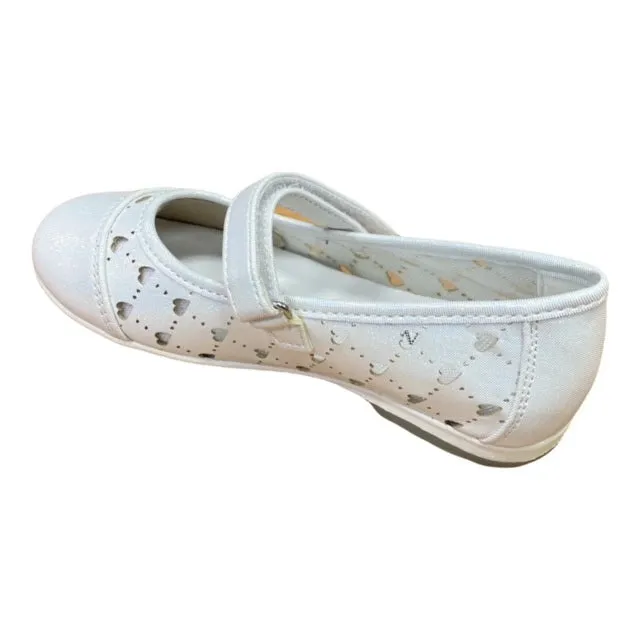 CafèNoir ballerina shoes for girls C-1672 white