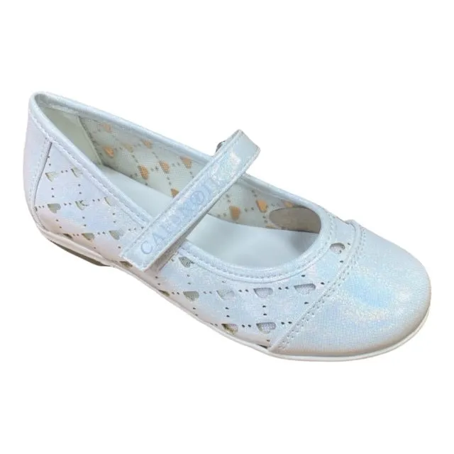 CafèNoir ballerina shoes for girls C-1672 white