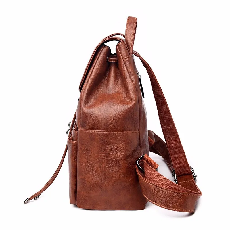 Casual Leather School Bag and Backpack