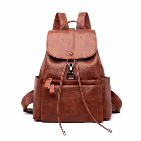 Casual Leather School Bag and Backpack