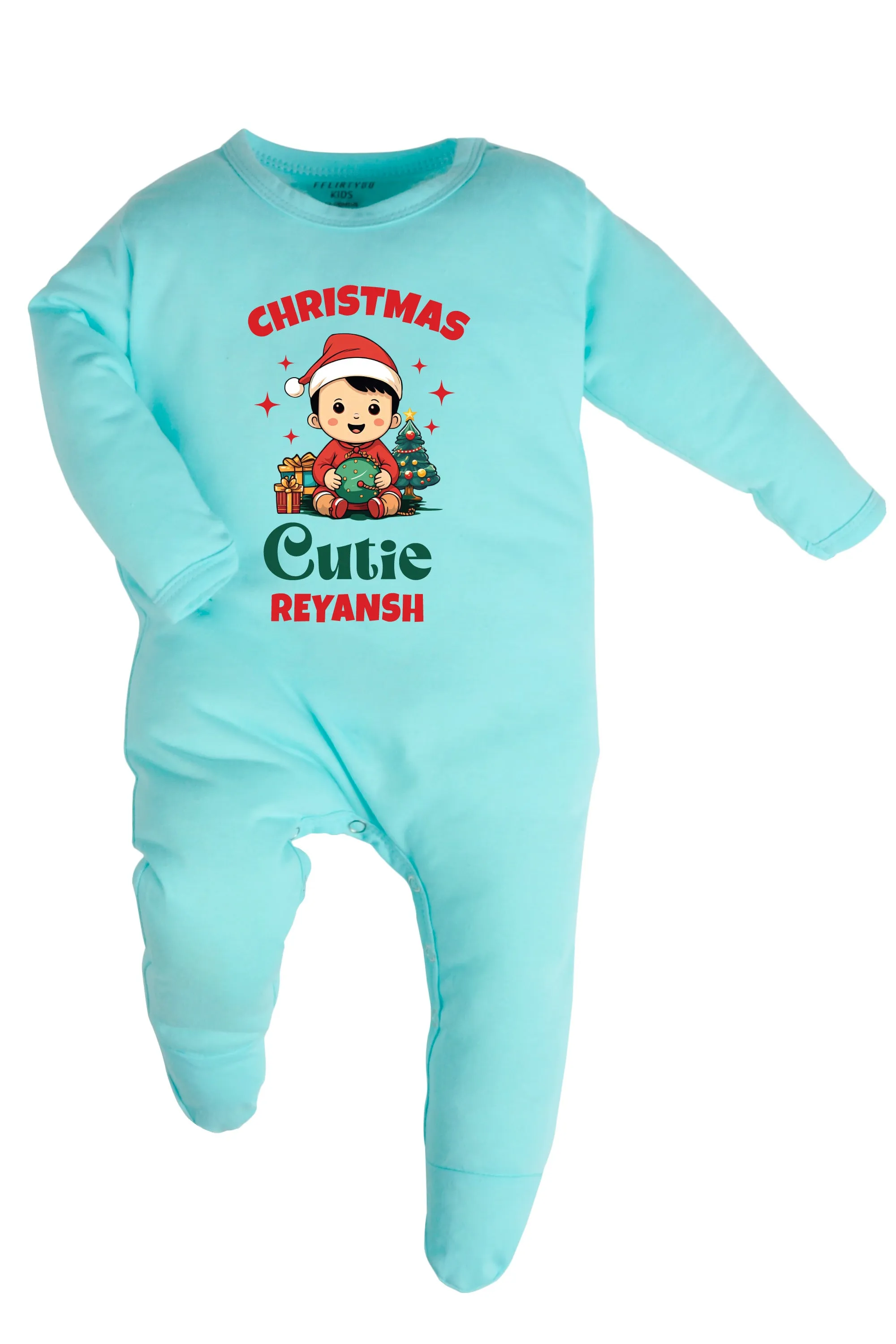 Christmas Cutie Baby Romper | Onesies w/ Custom Name