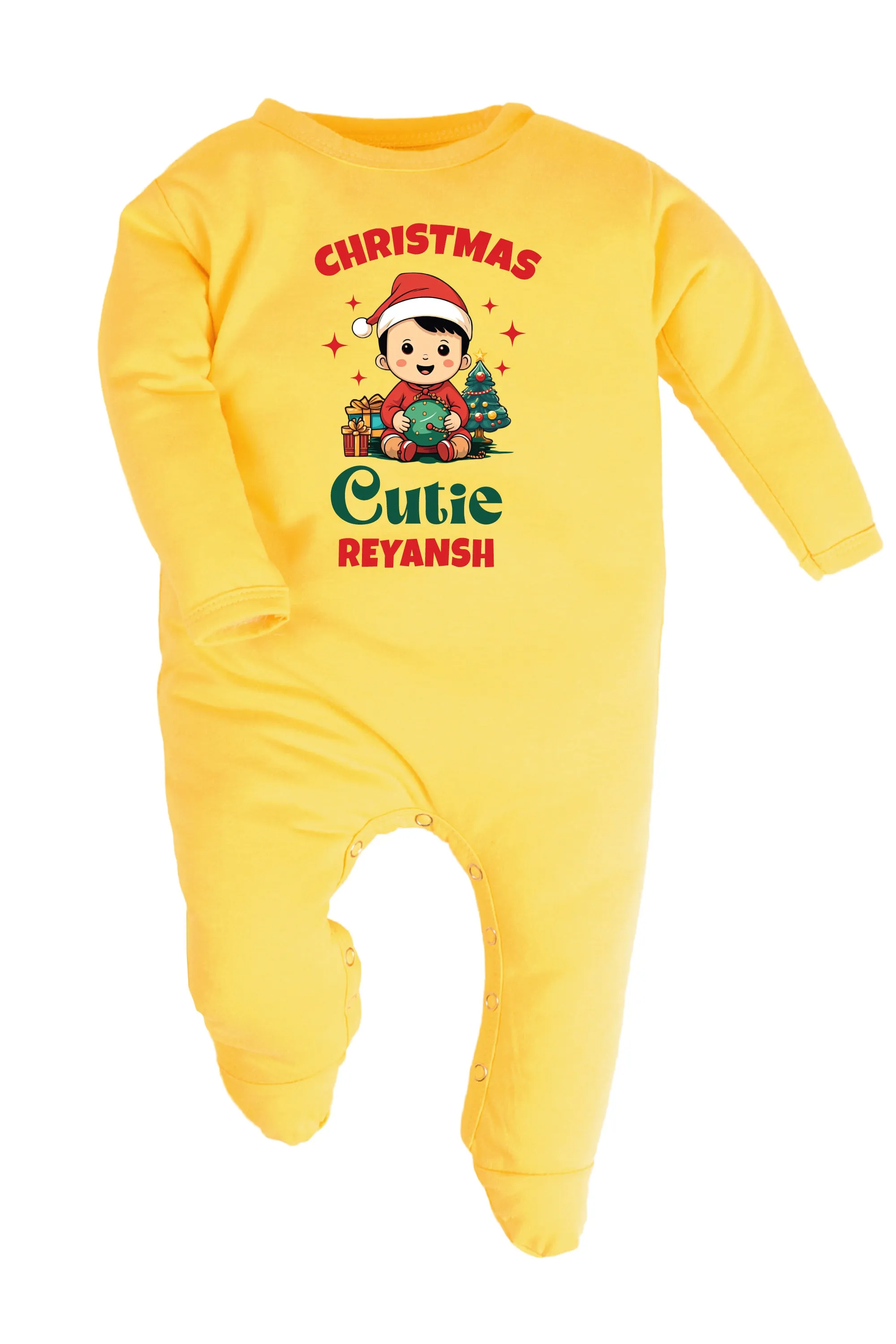 Christmas Cutie Baby Romper | Onesies w/ Custom Name