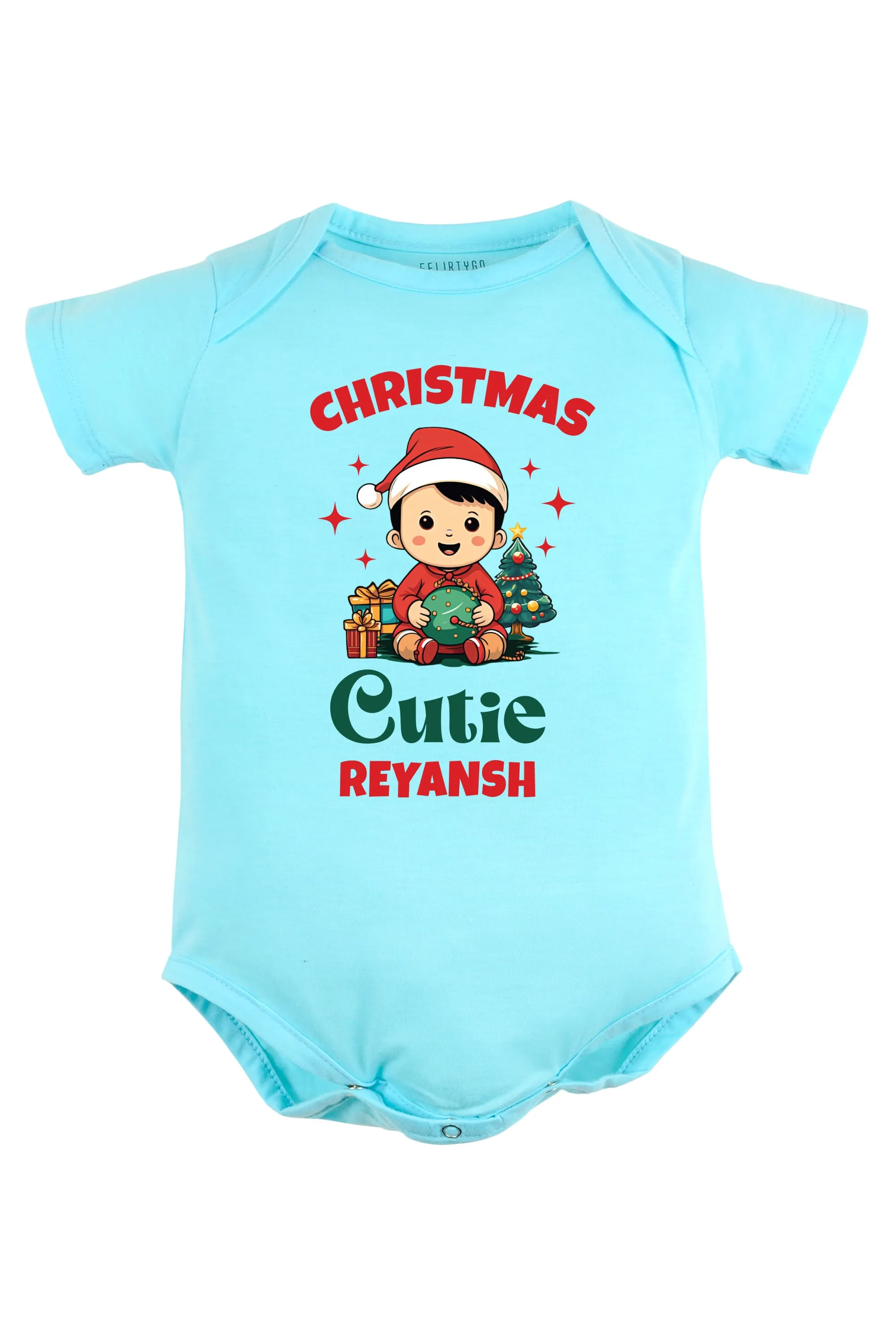 Christmas Cutie Baby Romper | Onesies w/ Custom Name