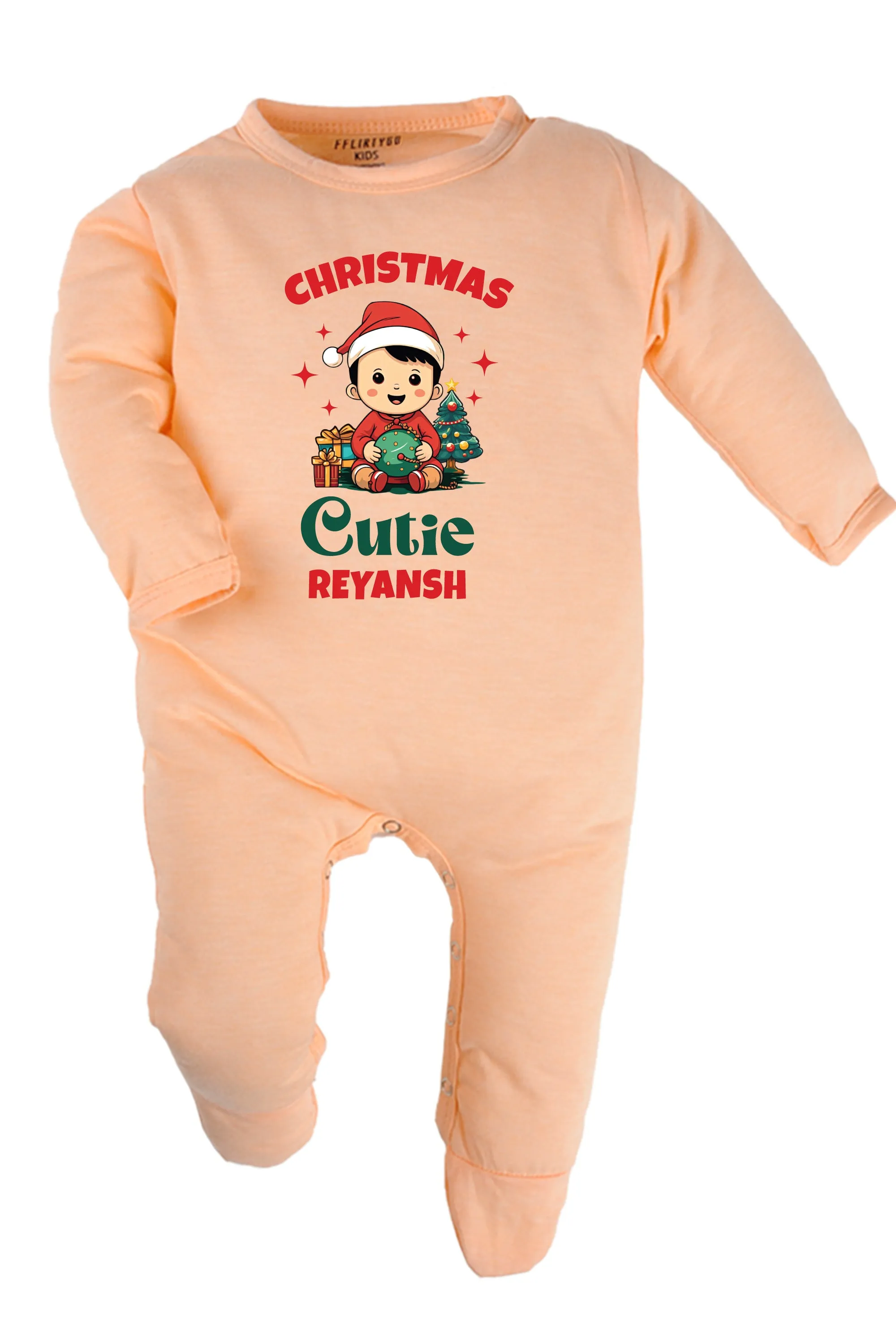 Christmas Cutie Baby Romper | Onesies w/ Custom Name