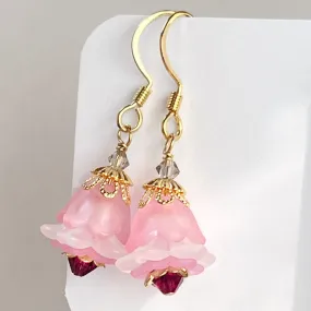 Clearance climbing roses flower earrings