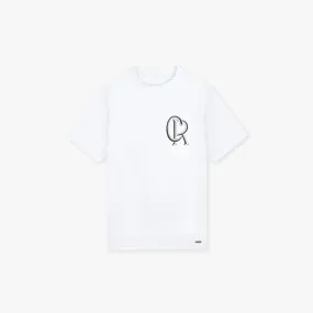 CROYEZ INITIAL T-SHIRT - WHITE