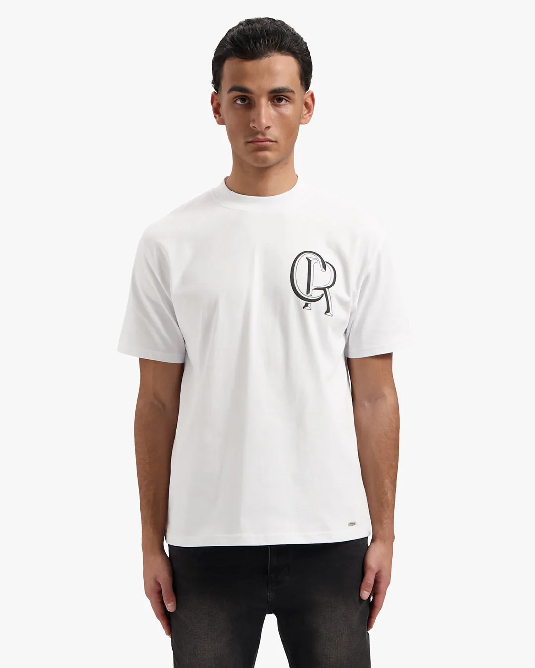 CROYEZ INITIAL T-SHIRT - WHITE