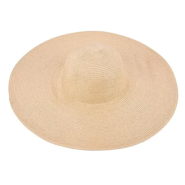 Extra Large Wide Brim Floppy Straw Sun Hat