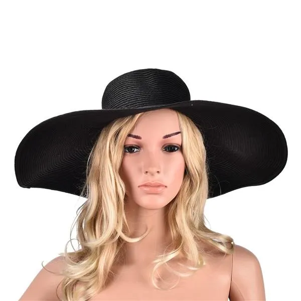 Extra Large Wide Brim Floppy Straw Sun Hat