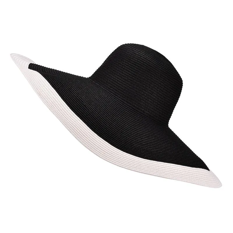 Extra Large Wide Brim Floppy Straw Sun Hat