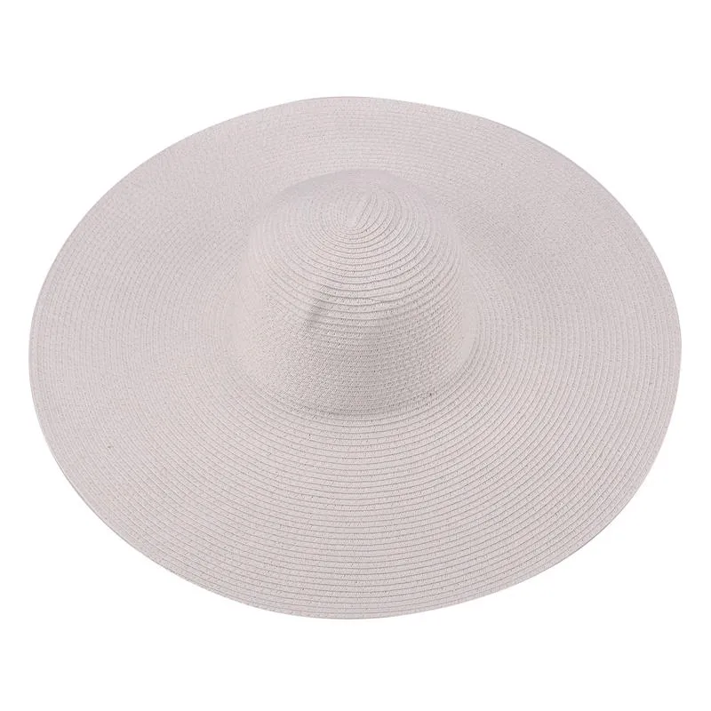 Extra Large Wide Brim Floppy Straw Sun Hat