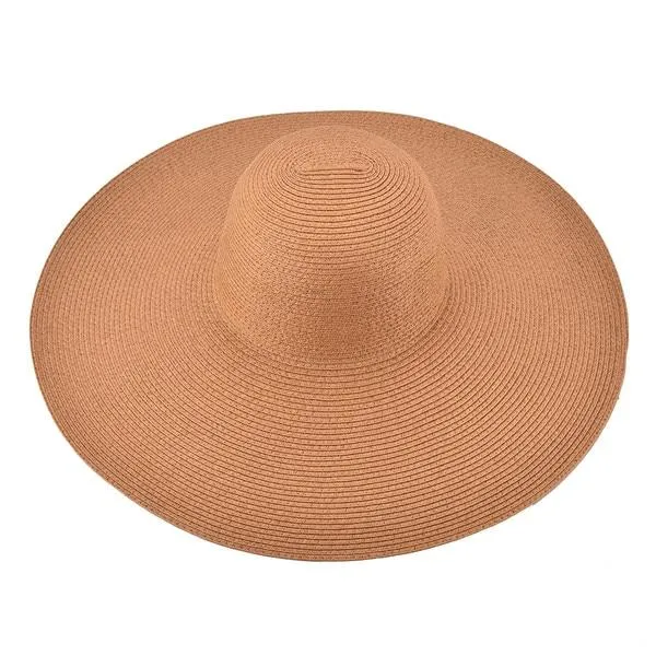 Extra Large Wide Brim Floppy Straw Sun Hat