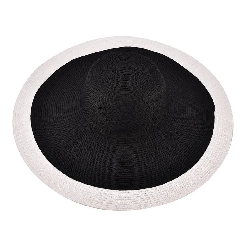 Extra Large Wide Brim Floppy Straw Sun Hat