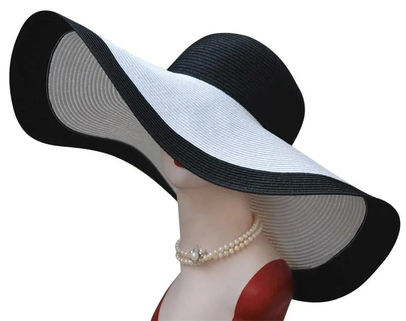 Extra Large Wide Brim Floppy Straw Sun Hat