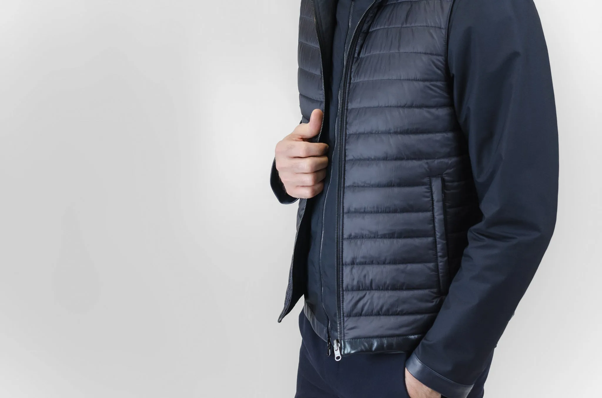 Feli Techno Wool Lam Gilet Reversible (dark blue)