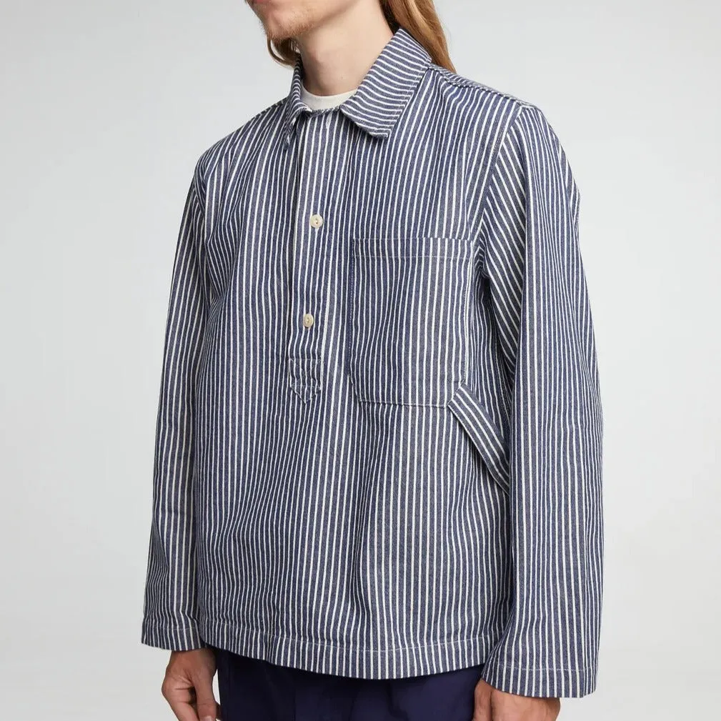 Fisherman Shirt, Wild Road Stripes, Blue/White