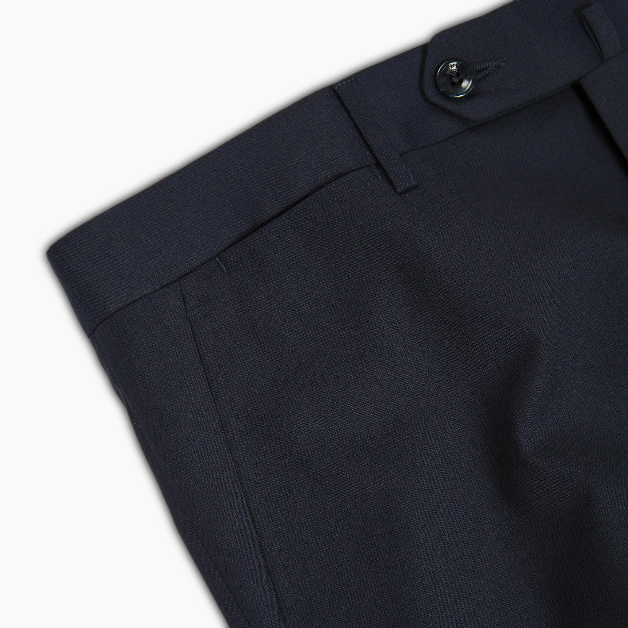 Flavien Chino Pants superlight tropical stretch wool (dark blue)