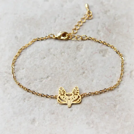 Flower Fox Bracelet