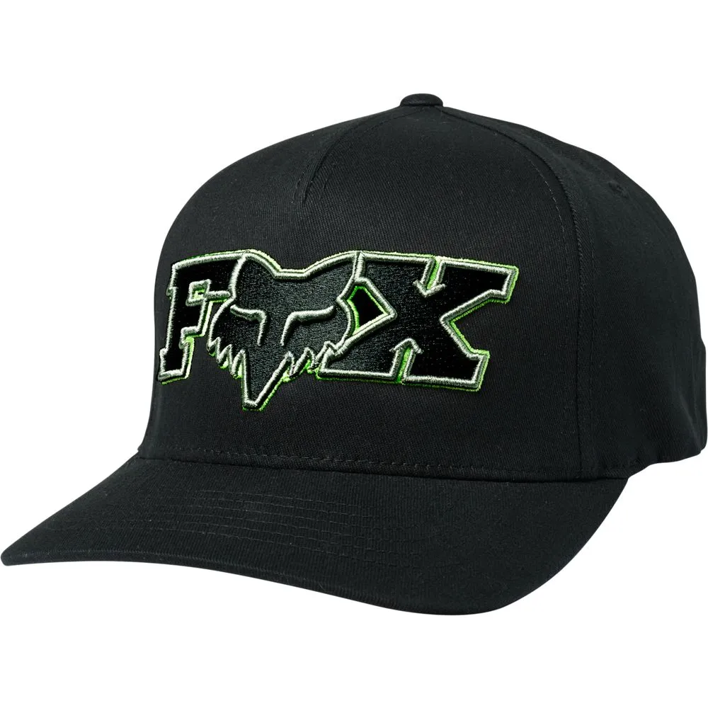 Fox Ellipsoid Flexfit Hat Black/White